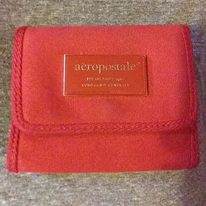 Red Aéropostale wallet